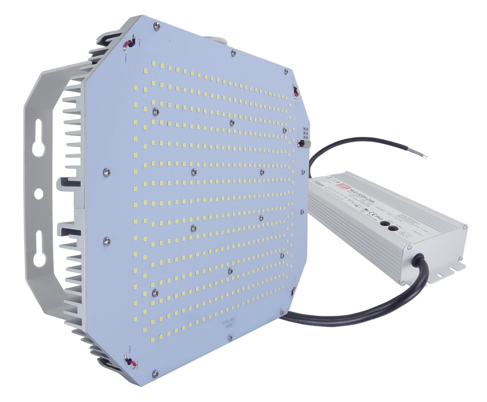 High quality 100w 150W 300W 480V ETL DLC led replace metal halide 100w led shoebox retrofit kits