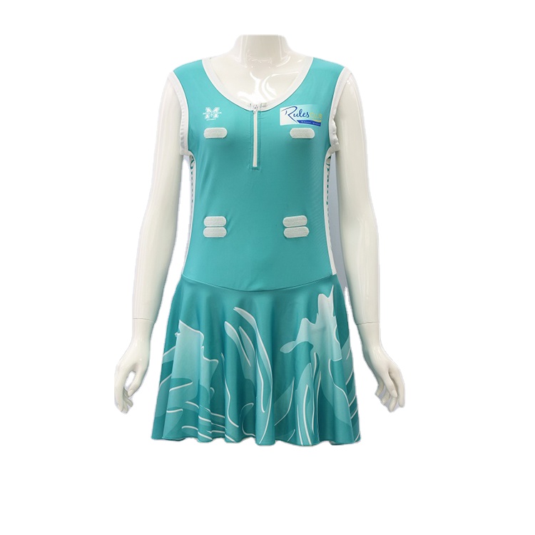Цифровая печать, сублимация, пользовательское платье netball, униформа netball, одежда для тенниса
