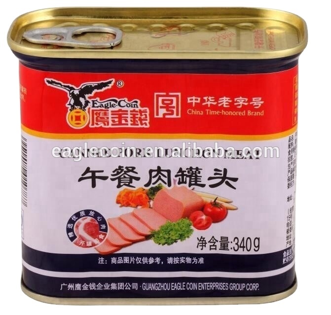Высокое качество свиной Ланч мясо консервы вкусные