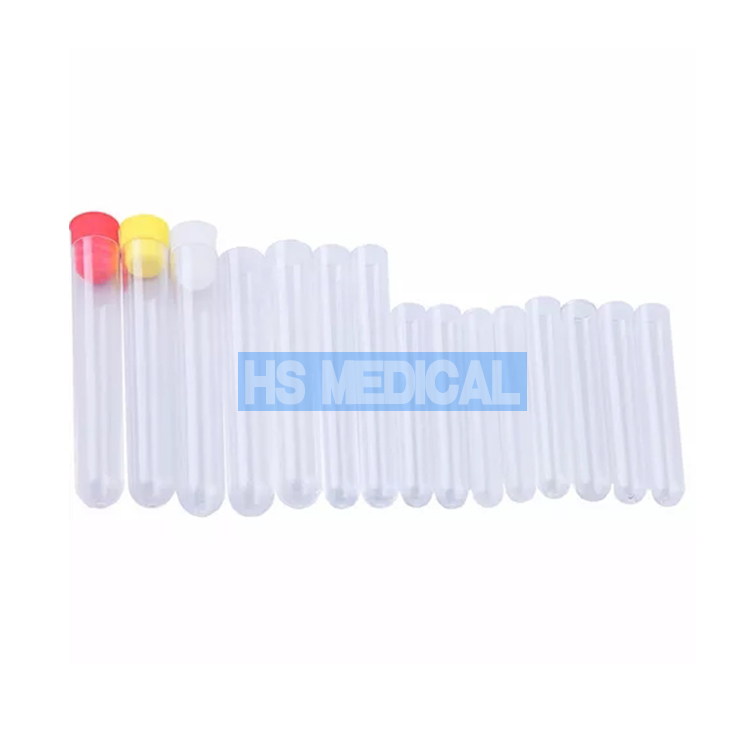 virus sampling tube round flat bottom test acrylic test clear tubes plastic sample tubes with screw capping and test plug