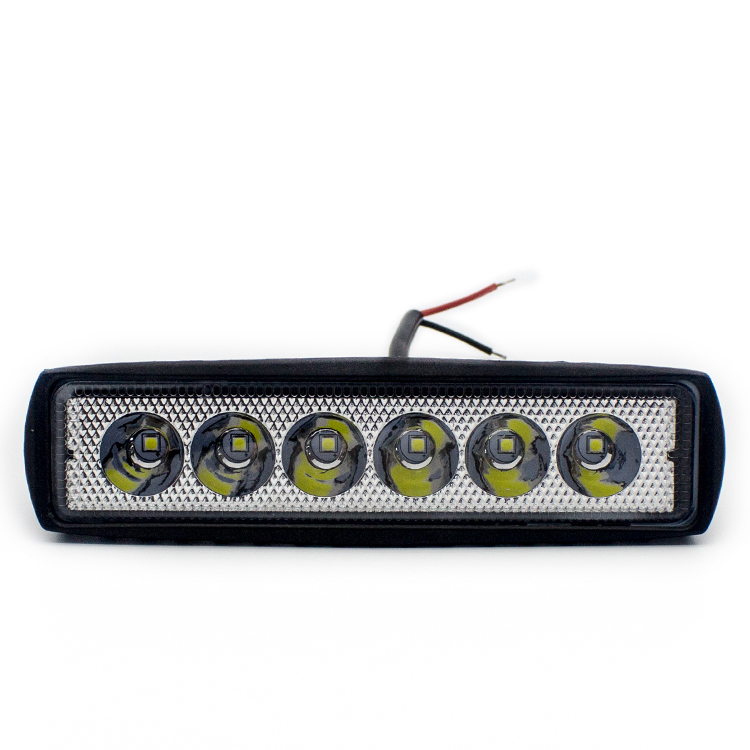 12V 18 Вт 6 дюймов тонкий пластиковый светодиодный свет бар фары дальнего света для вождения по бездорожью спереди авто лампа, светодиодный индикатор дежурного освещения для автомобилей SUV