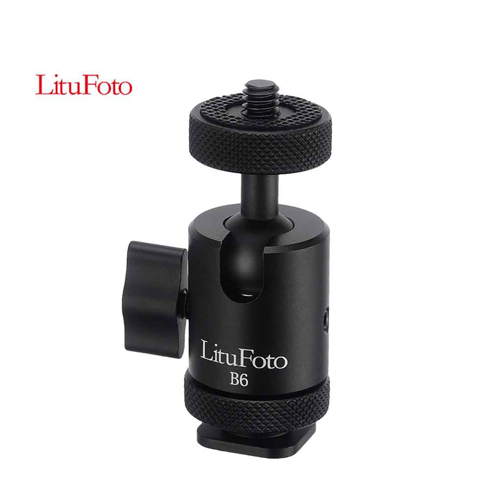 LituFoto B6 Tripod Ballhead 360 Degree Rotating Panoramic Ball Head