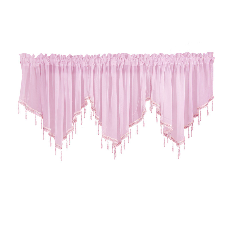 GC European Style Design Beautiful sheer waterfall valances curtains for kitchen Pure color and simplicity valance european