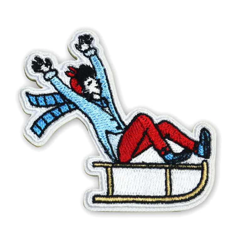 Custom Clothing Accessories Chenille Embroidery Design Iron On Mighty Letter Woven Patches