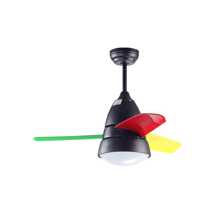 36 Inch Plastic Ceiling Fan 3 Color Led Light Lighting Control Ceiling Fan