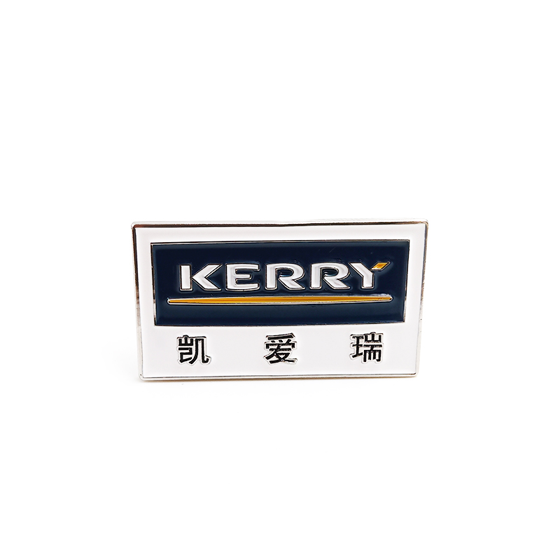 Hot sell high quality cheap custom logo company name iron badge pin badge holder