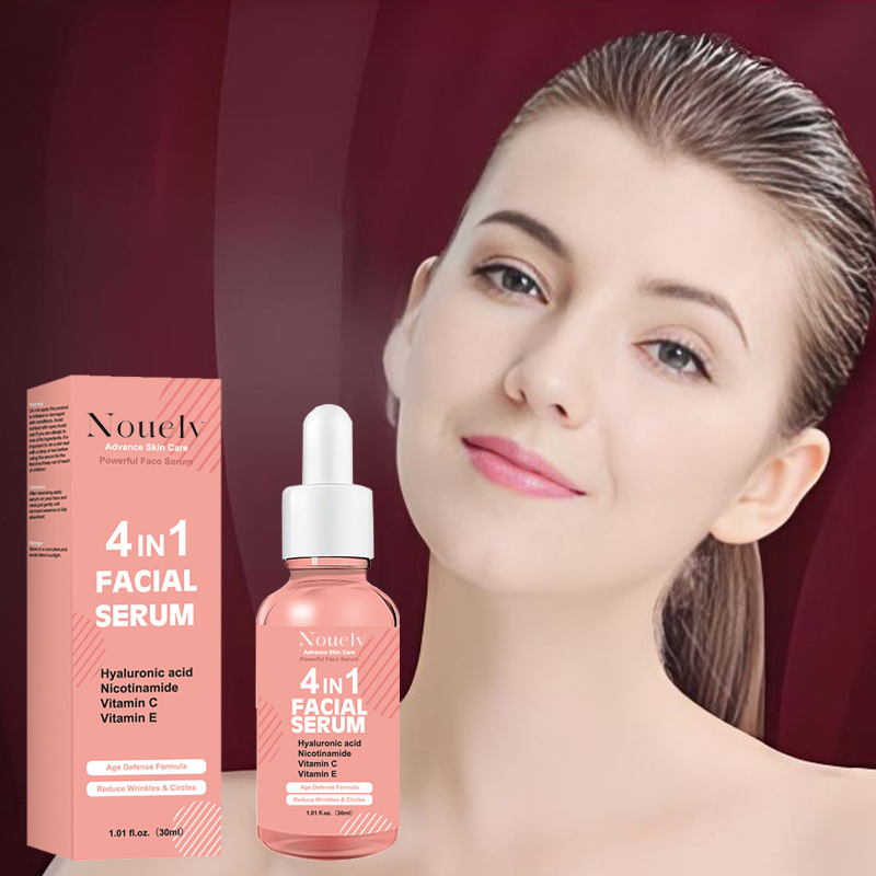 OEM Customized 30ml/bottle Moisturizing Repairing and Firming 4 in 1 Facial Serum for Face Skin Care