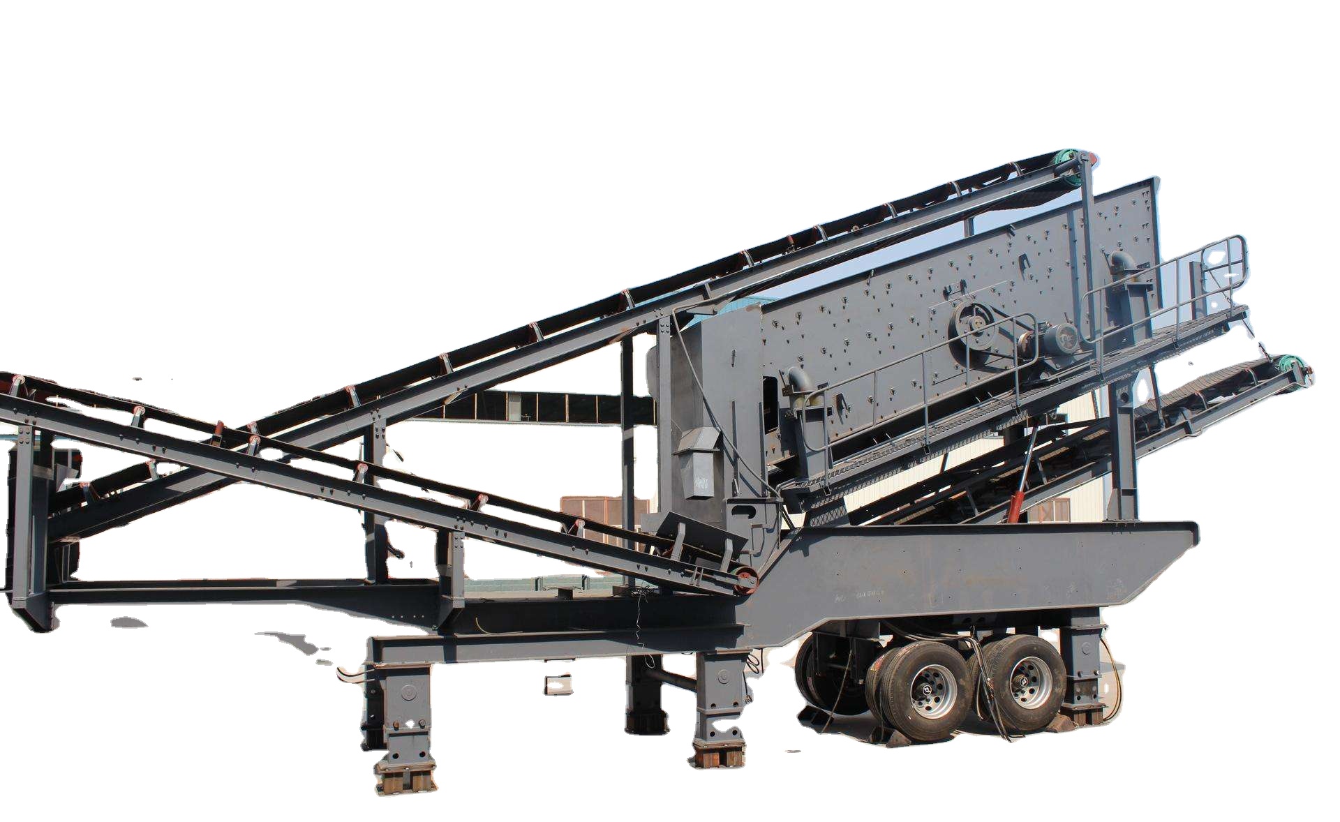JXSC building waste quartz stone crusher mobile impact crusher price