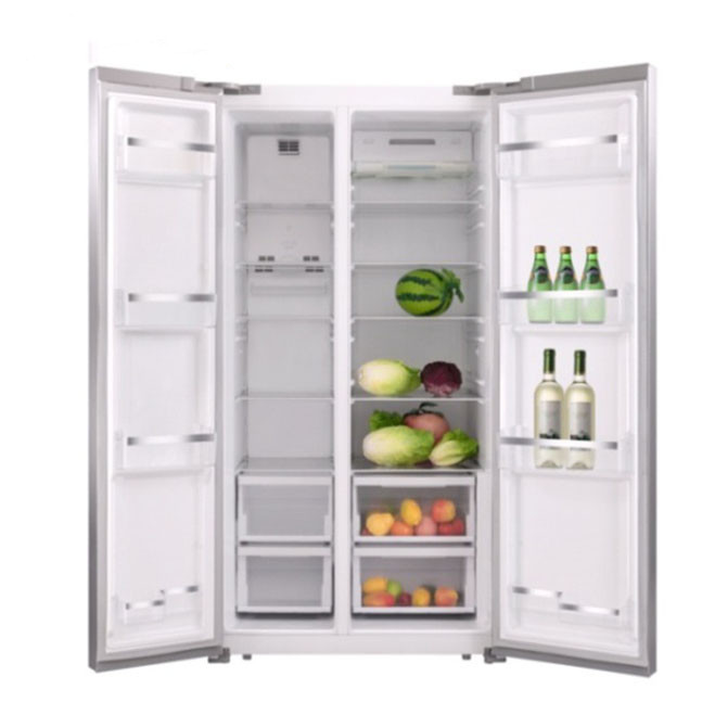 Frost free 582L side by side refrigerator no ice maker