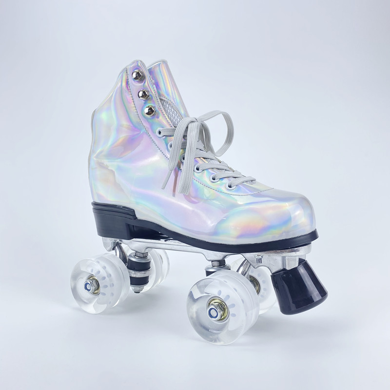Factory direct outdoor sports classic two-line skates.Selling like hot cakes on Amazon rental Aluminum alloy base rooler skates