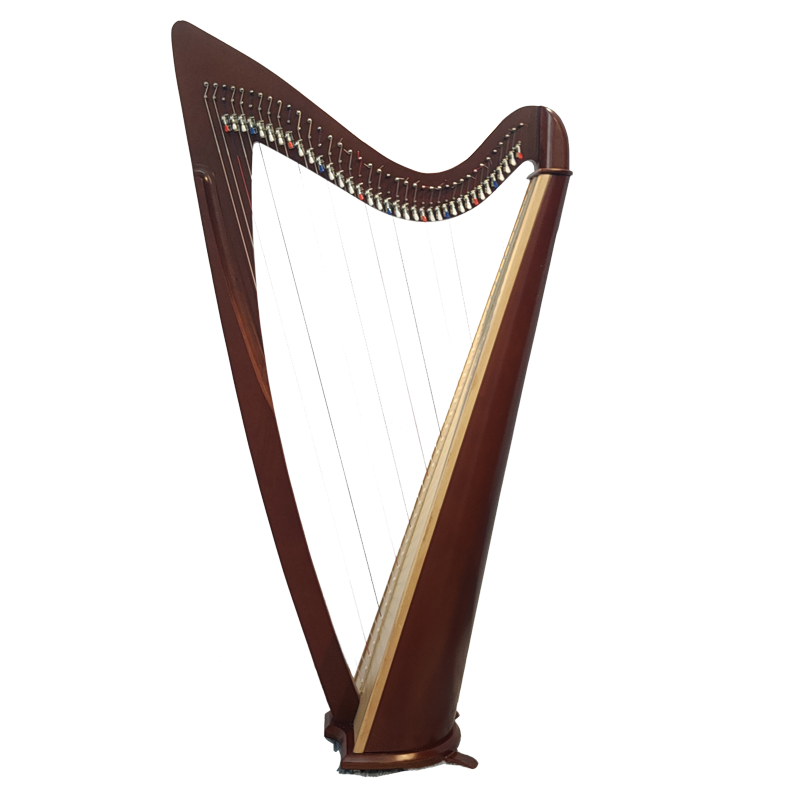 Simsonharps 38 струнный рычаг круглый задний Harp струнный музыкальный инструмент для продажи практики