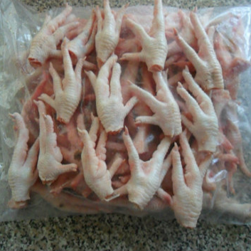 Processed Frozen chicken paws... Grade A.