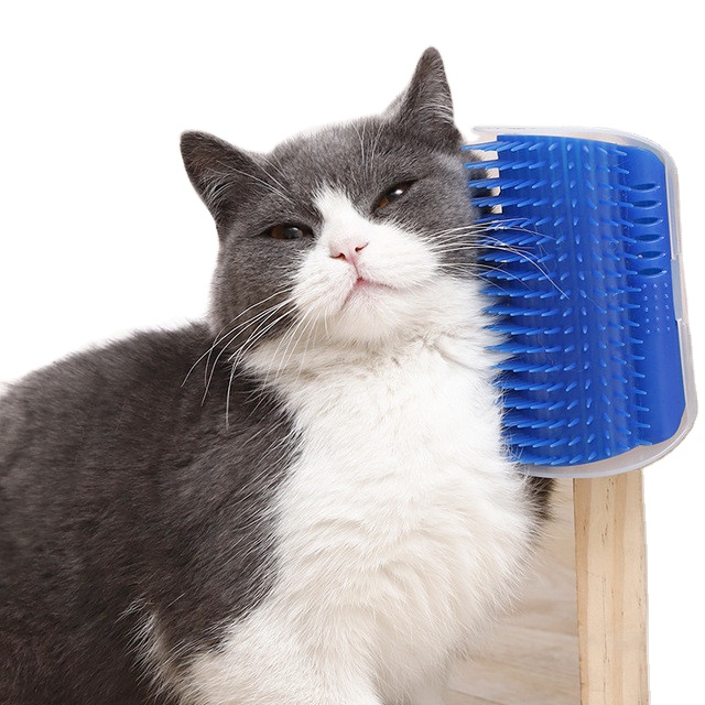 Pet brush cat comb corner placed cat scratch itching scratch itching pet cat massage wall brush