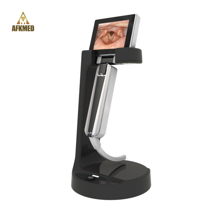 HD Image Reusable Stainless Steel Handheld Video laryngoscope Kit flexible digital video laryngoscope for Pediatric and Adult