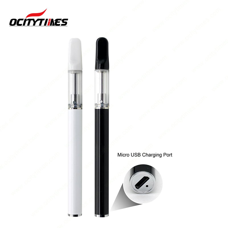 wooden mouthpiece ceramic coil empty 1.0ml e cigarette cbd vape pen