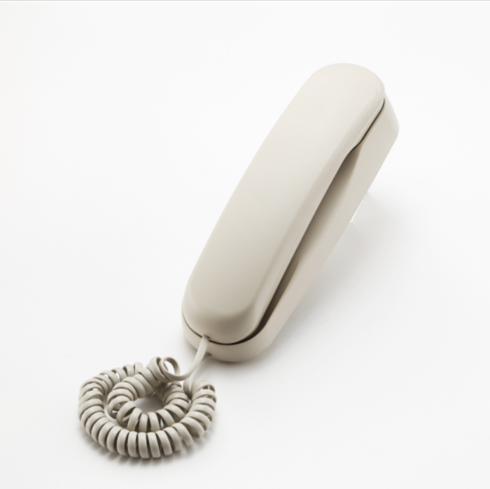 Wall mounted slim phone with waterproof and moistureproof for hotel bathroom
