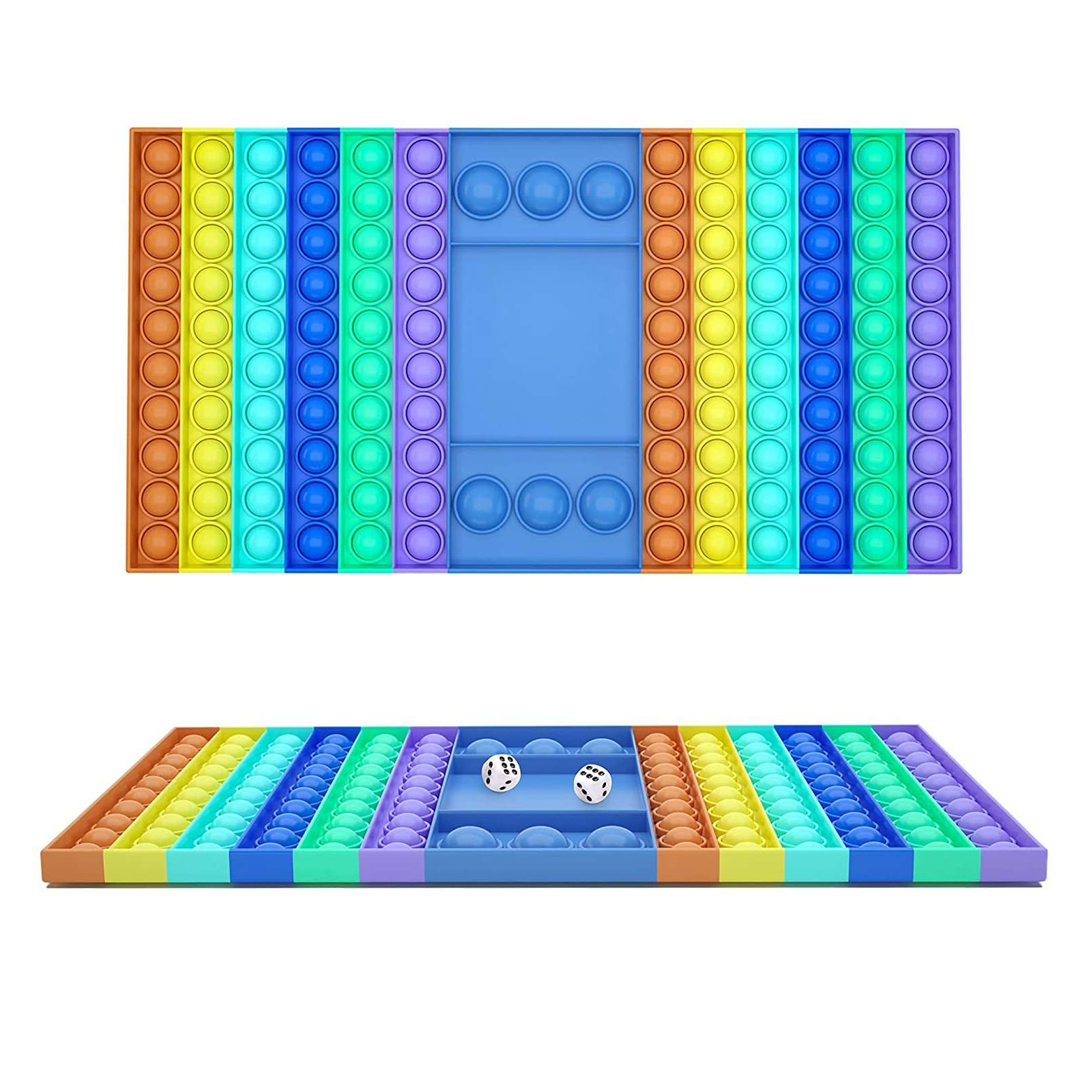 2021 New Design Big Chess Board Push Bubble Popping Game Fidget Toy For Parent Child Time
