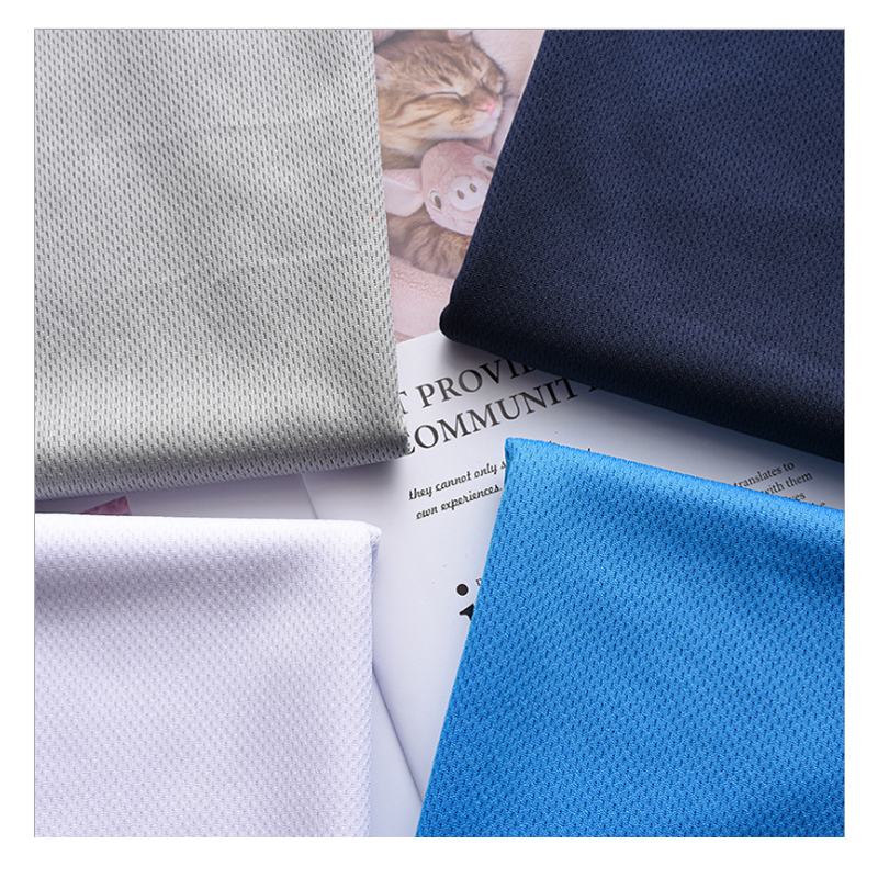Hot Selling 100% Polyester Bird Eye Mesh Fabric For T Shirts Mesh Breathable Quick Dry Knit Fabric For Sports Wear