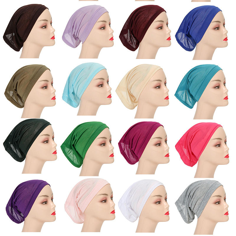 Wholesale Eco-Friendly Professional Custom Jersey Cotton Cheaper Muslim Malaysia Inner Hijab Cap For Muslim Women
