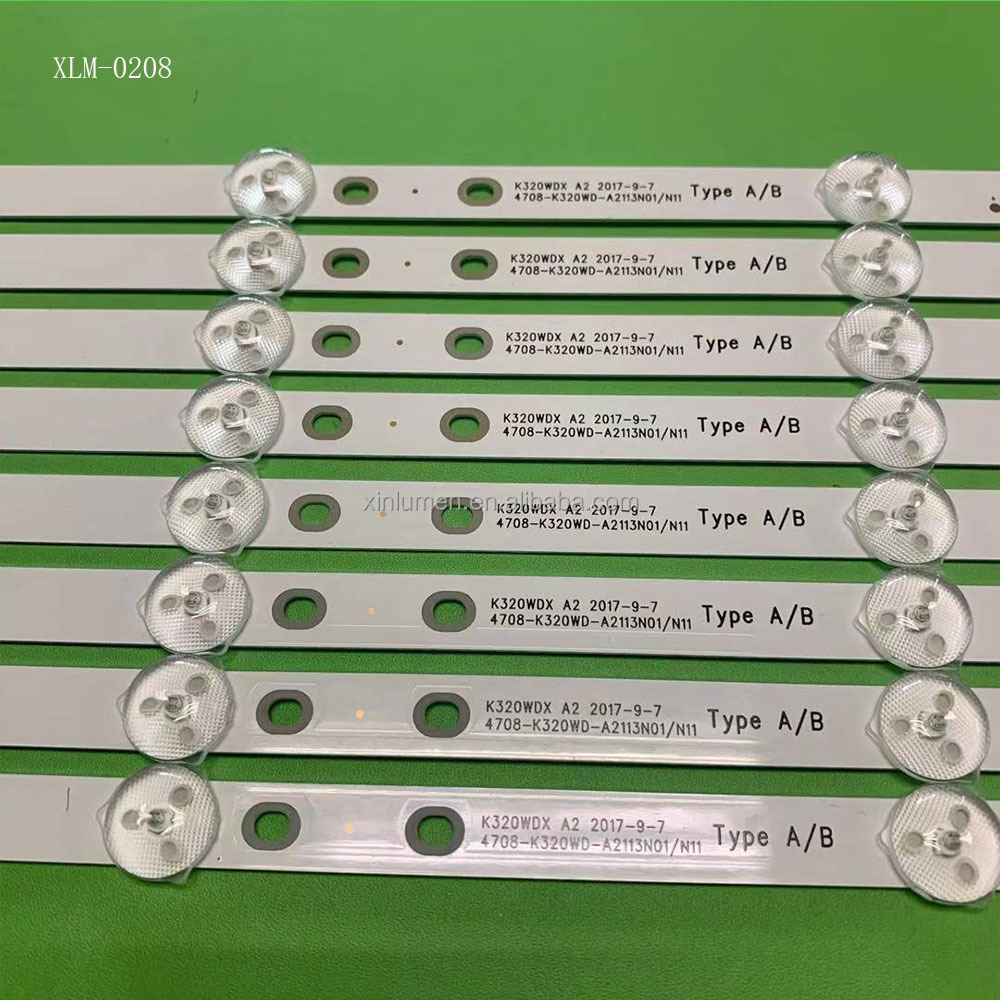 XLM-0208 6 светодиодов K320WDX A2 4708-K320WD-A2113N01 Type A/B светодиодная подсветка полосы