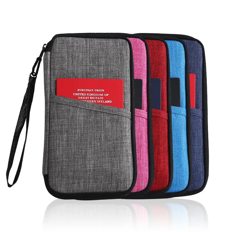 Widely Using Travel Wallet Custom Passport Holder Nylon Easy-carrying Passport Holder