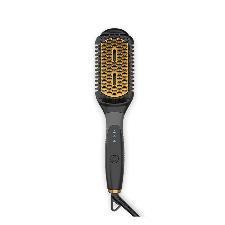 Hottest Quality Hot Air Brush Hair Dryer Portable Green Color For Hair Straightening Curling Drying Household Salon Tool
