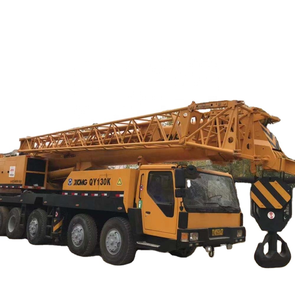 Used XCMG 5 booms QY130K 130 ton truck crane with low working hour for sale
