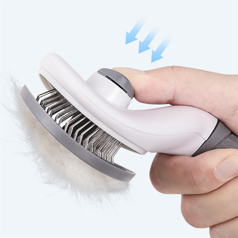 DIVTOP Pet Dog Bath Comb Brush Slicker Puppy Pet Grooming Dryer Kit Dog Hair Self Cleaning Grooming Pets Brush .
