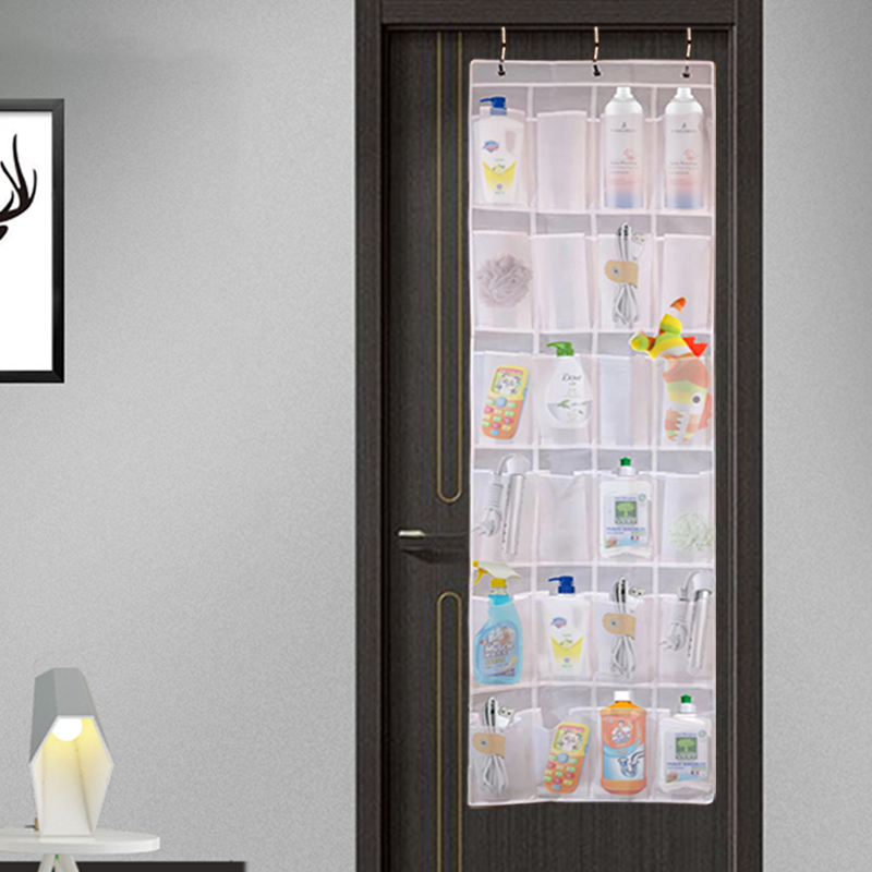 24 Pockets Over The Door Shoe Organizer Hanging Shoe Organizer