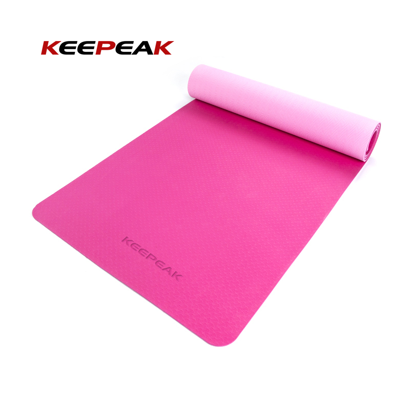 Keepeak Chinese factory 15 mm logo private label yoga mat eco customised yoga mat premium yoga mat