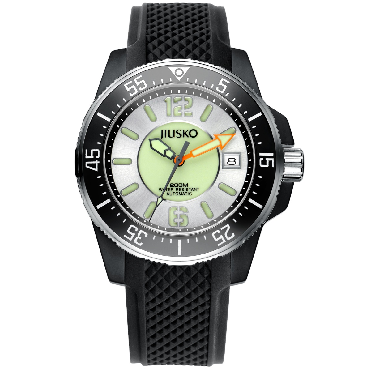 Special Offer Automatic Movement Watch Dial Custom Logo stainless steel case OEM silicone watch