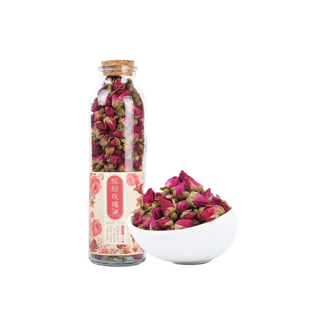 Private Label Edible Flowers Dried Rose Petals Slimming Tea For Skin Beauty