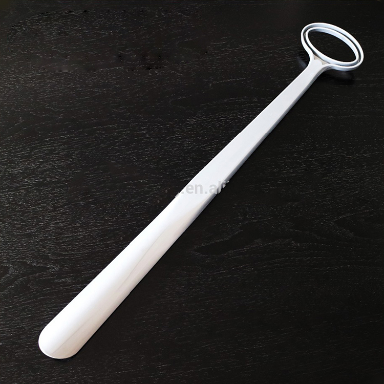 High density plastic portable shoe horn extra long handled shoehorn