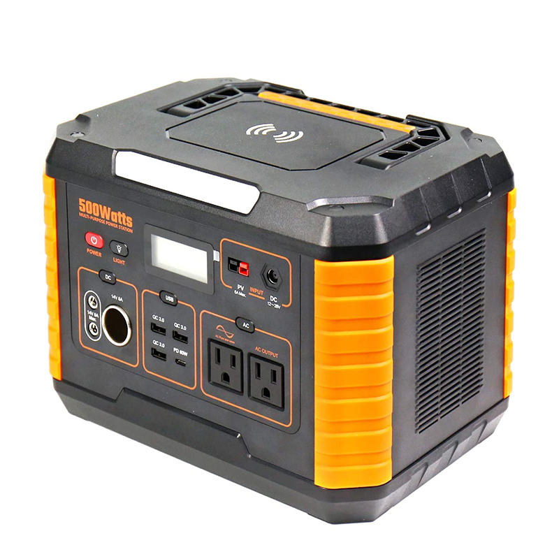 Открытый 500W 110V/220V Портативная солнечная электростанция питающий инструментный аккумулятор li-ion аккумулятор Портативный солнечной энергии для хранения блока питания