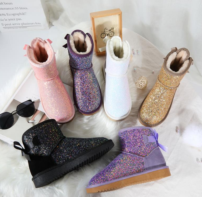 New Style Magic Color Trade Grit For Women and kids Snow Boots, Non-slip, Warm And Cold-proof For Ladies Boots