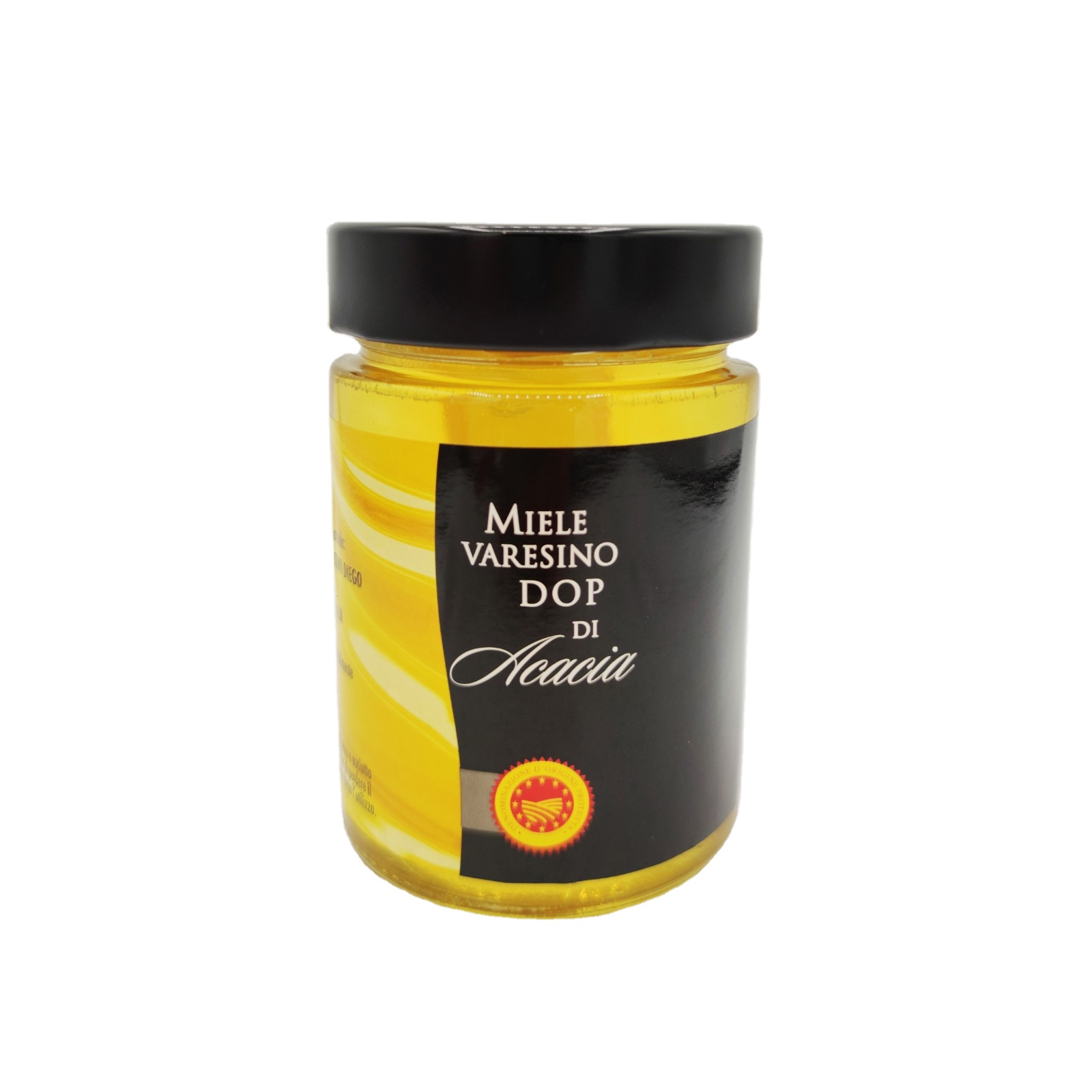 450 g glass jar of high quality artisanal organic acacia honey from Italy