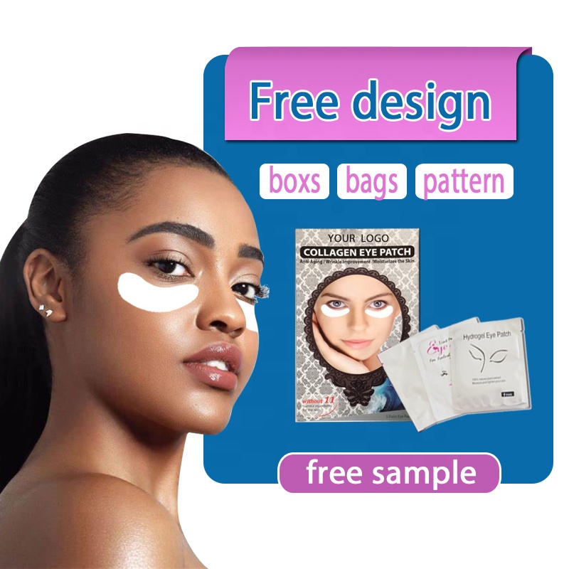 Lint Free lifting lash parches colored eyelash extension pads eye gel patches hydrogel eyepatch for eyelash extension