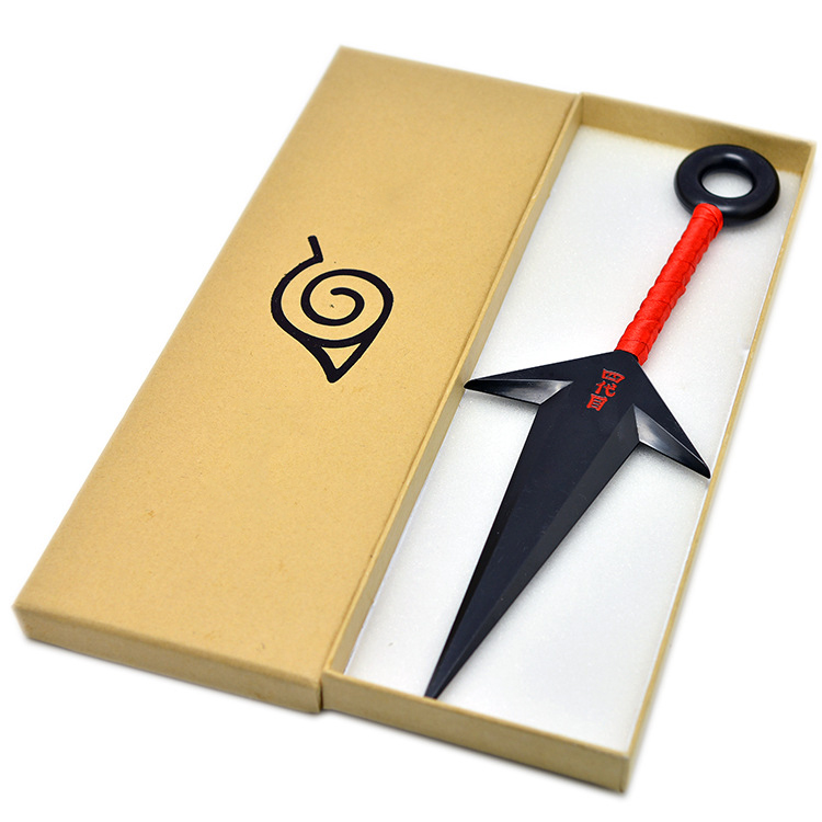 26 см пластиковые аниме ювелирные изделия Наруто Косплей Kunai Shuriken Sword Prop