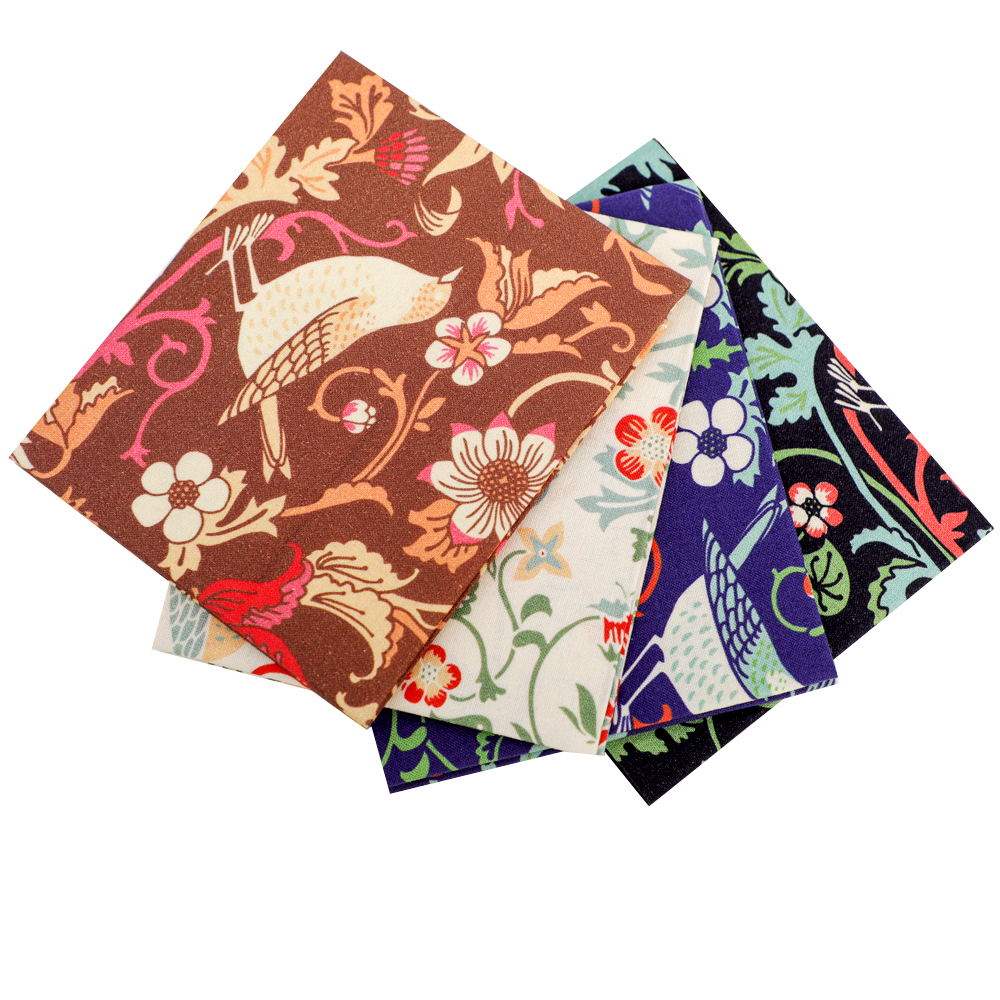 18x22 Inch Little Bird Floral Fat Quarters Fabric Bundles Crafting Fabric Digital Printed Fabrics