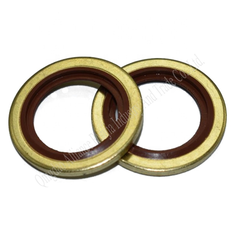 China metal and epdm rubber bonded washer manufacturer NBR FKM bond and seal bonded seal