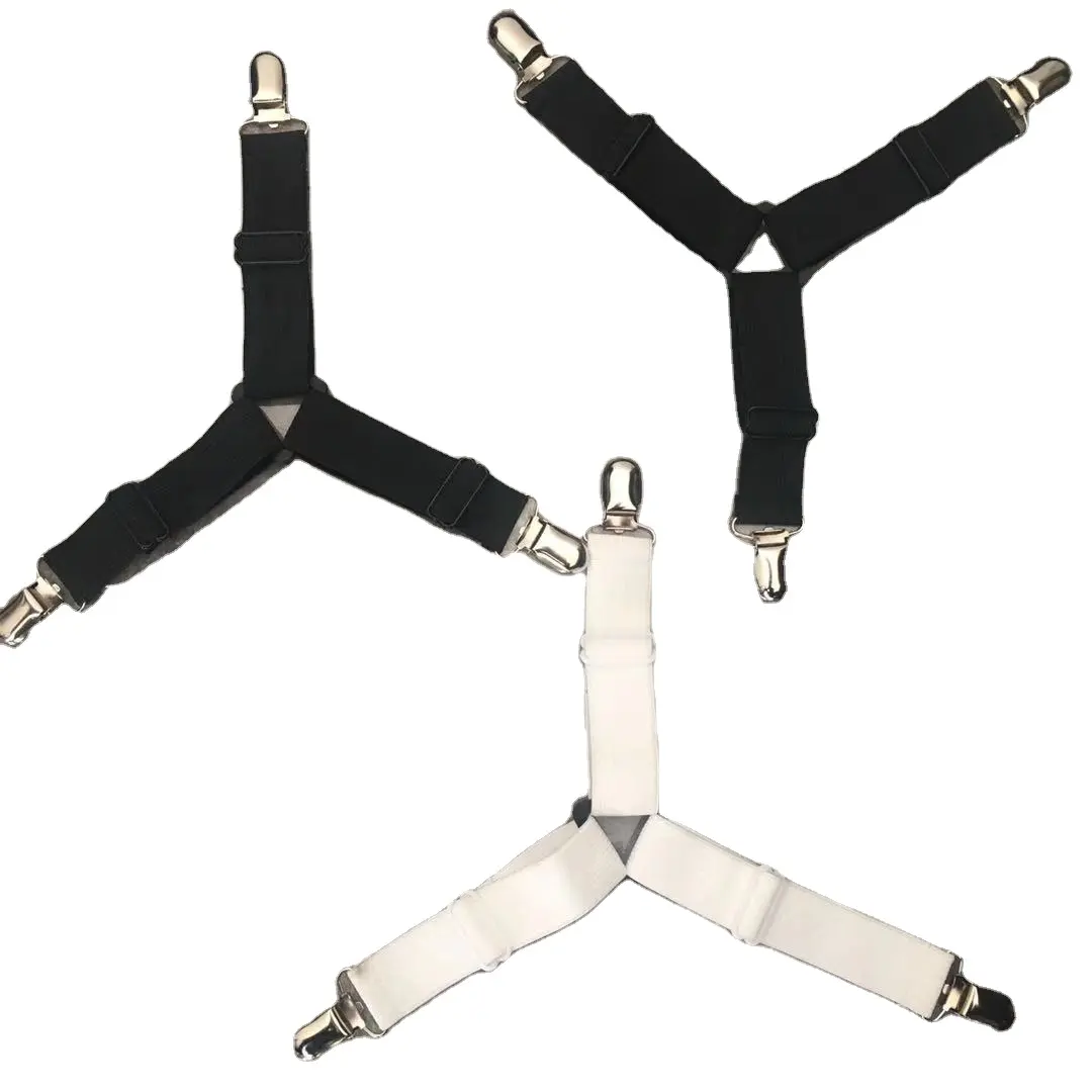 4 pcs White black Mattress Cover Clips to Hold Sheets in Place Bed Sheet Holder Corner Straps