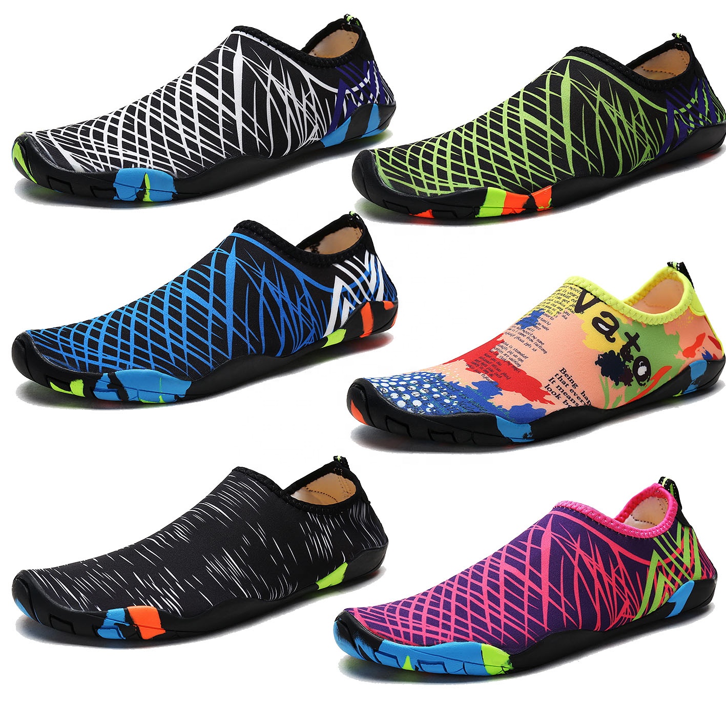 2024 wholesale swimming diving shoes outdoor water shoes non-slip quick drying beach upstream walking shoes cheap for men women