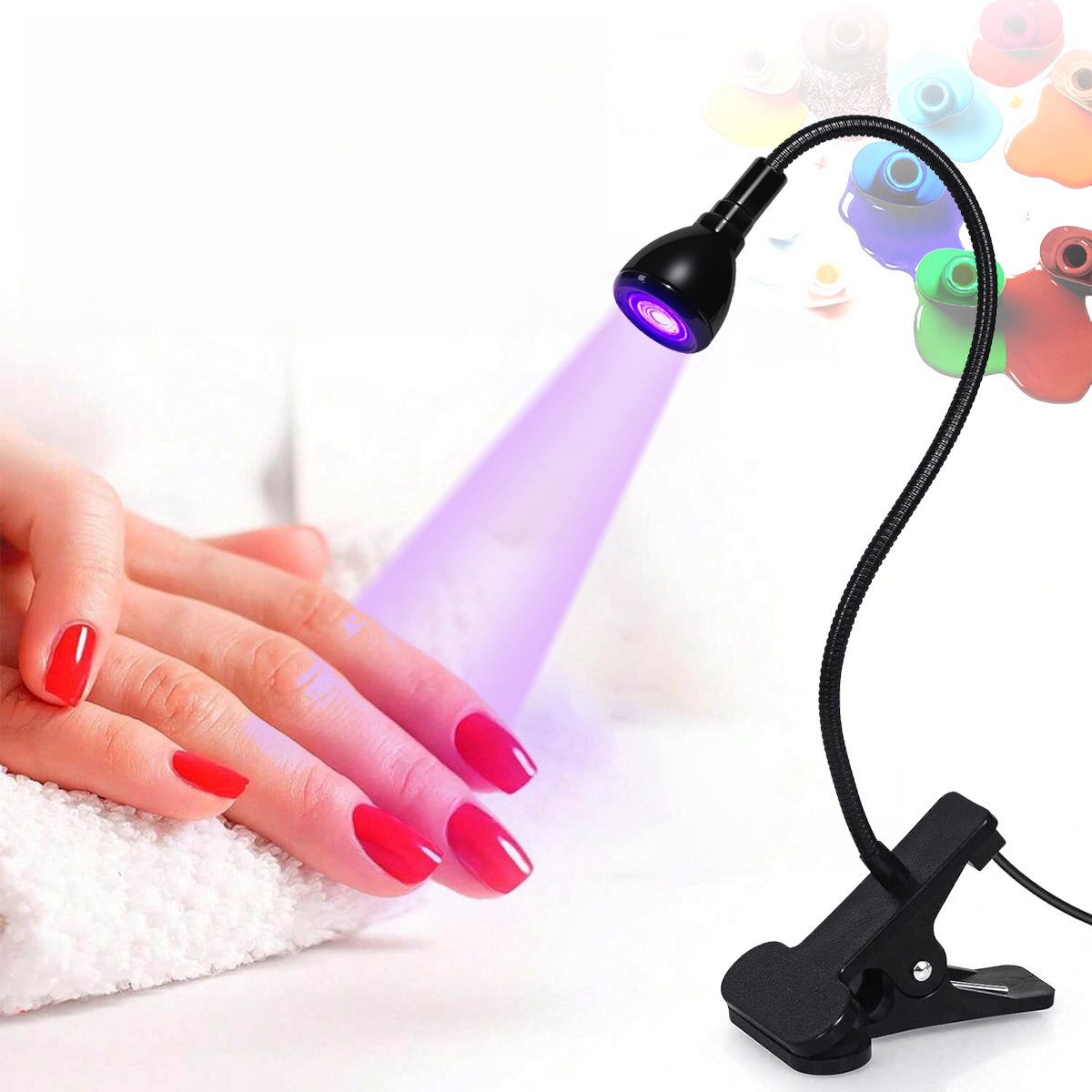Custom Logo Design Professional Finger Manicure Dryer Uv Led Nail Lamp Nail Charms For Decoration
