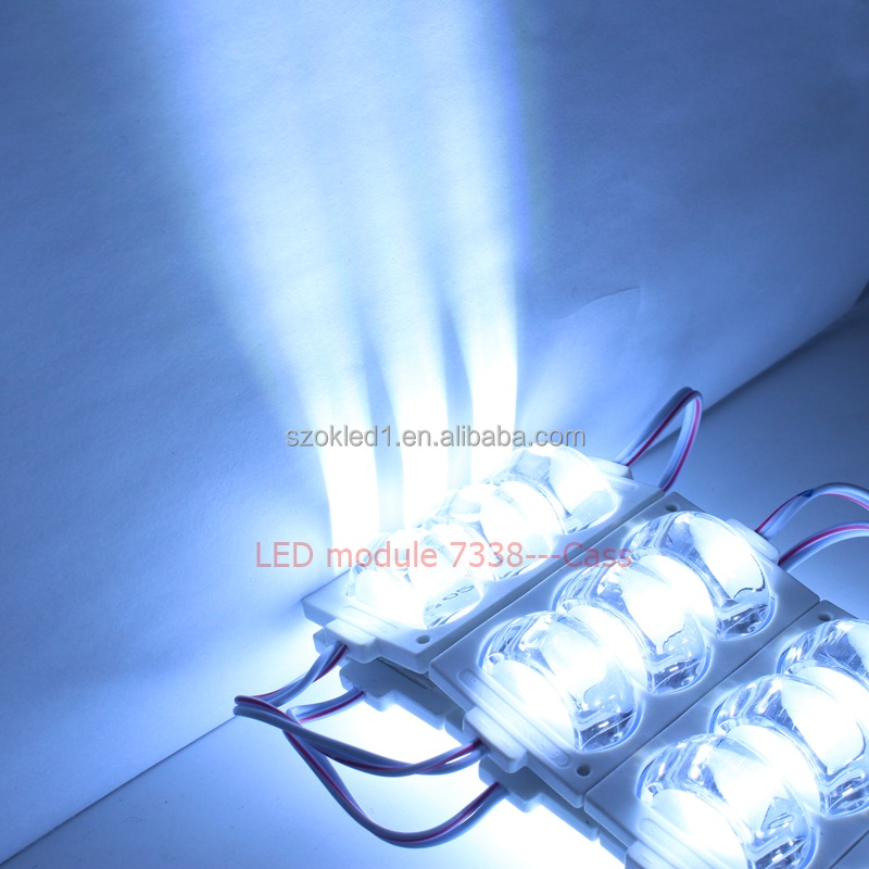 2021 cold white truck width lights, 12v 3 leds 3W 24v on car decoration Fender lights, 7338 3 lens led module 3030
