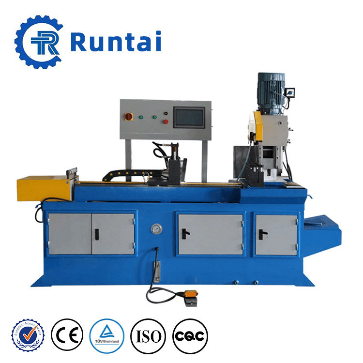 Циркулярная Пила RUNTAI machinery для труб, полностью автоматическая, 8 мм до 400 мм, Cnc, нержавеющая сталь, серводвигатель, латунная машина для резки труб //