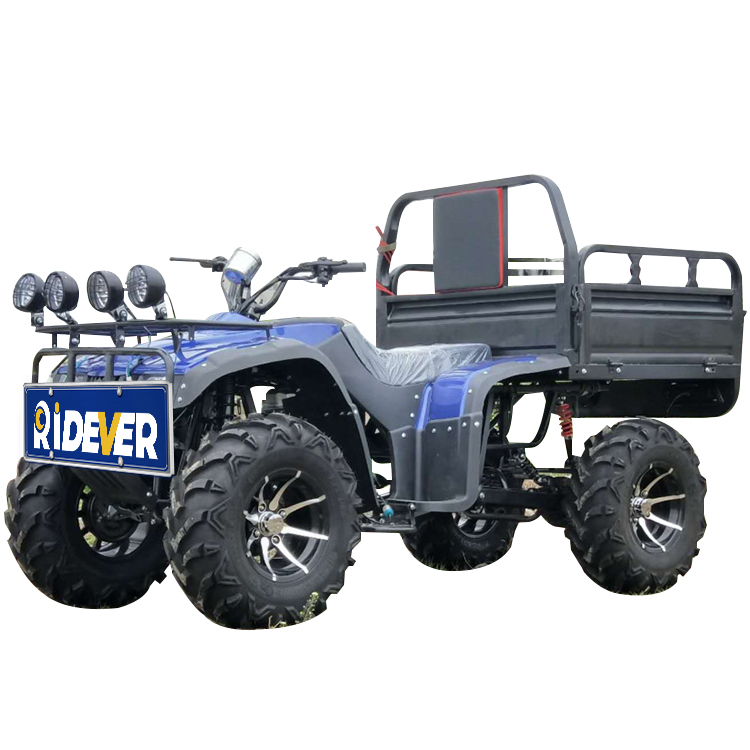 Best Price Street Legal 250CC Shaft Drive Manual Transmision 4 Wheel Driving Quad Farm ATV With Tipping Trailer