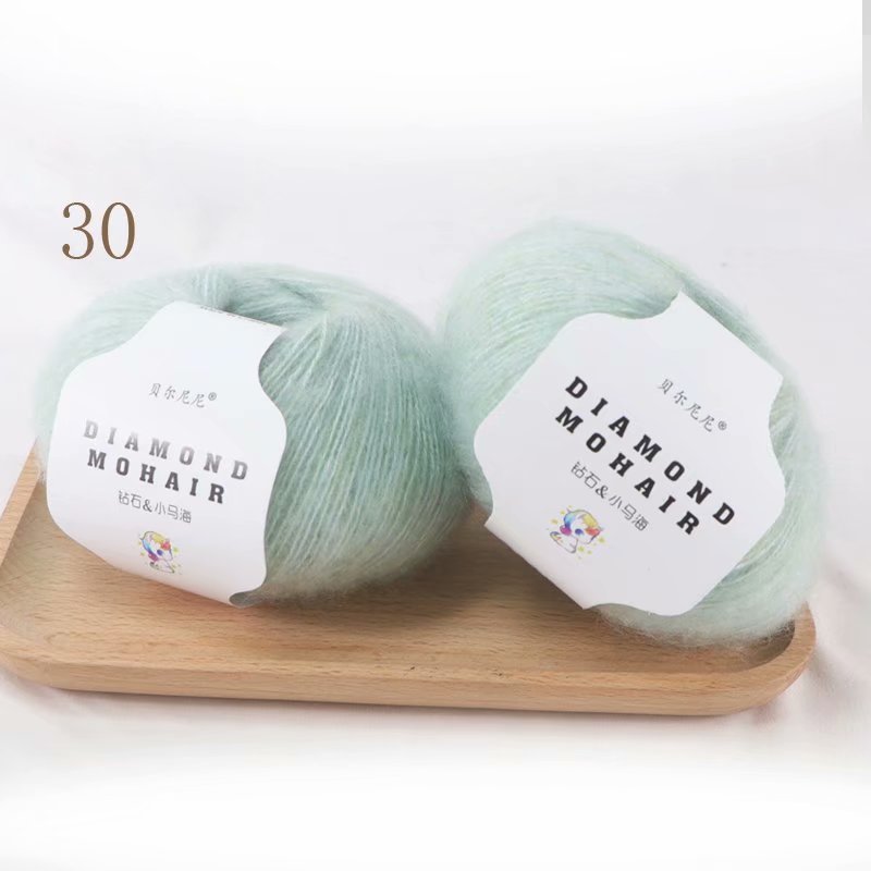 Multiple Colors yarn for knitting soft Mohair yarn high quality crochet yarn