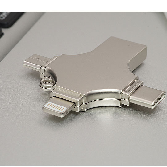 OTG USB флеш-накопитель 4 в 1, 2,0 дюйма, 8 ГБ, 16 ГБ, 32 ГБ, 64 ГБ, 128 ГБ, TF-карта для iPad, MacBook, Android