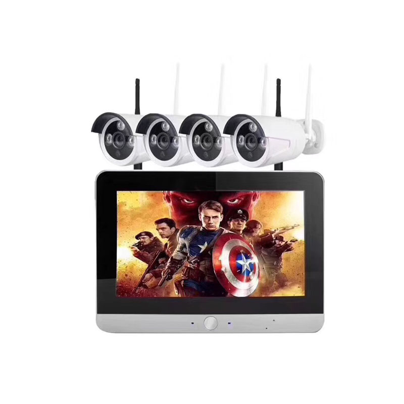 1080P 4 8 16CH WiFi 12 ''ЖК-комплект беспроводная CCTV камера безопасности Система
