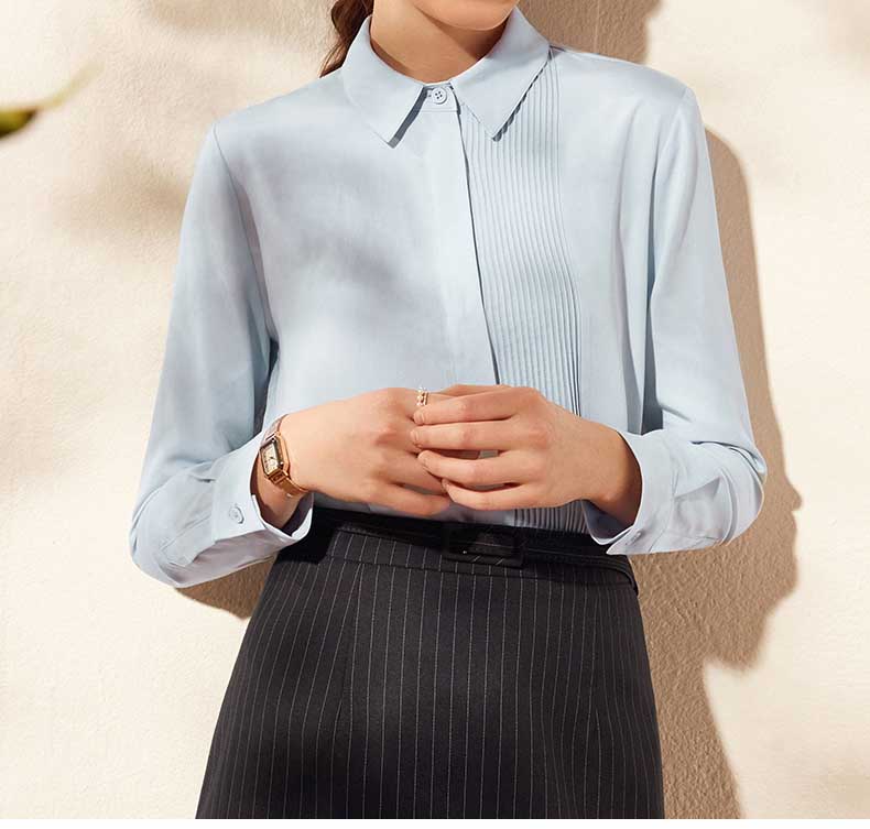 2021 Spring New Style TopsTencel Women's Blouse Female Long Sleeve work Shirts